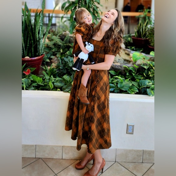 Matching SET Ivy City Co Mommy & Me Kimball Plaid Dresses - Picture 3 of 8